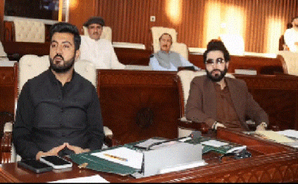 نوجوان قیادت سید توقیر مہدی شاہ جی بی اسمبلی میں